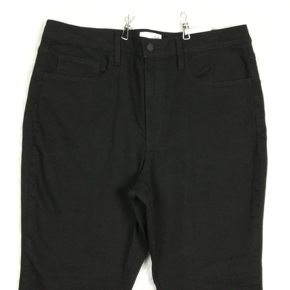 Universal Thread Womens Jeans High Rise Skinny No Fade Black Denim Short 16S New - Picture 9 of 11